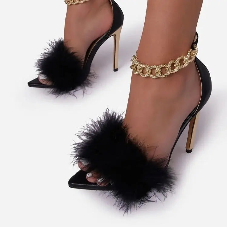 Sexy Heels with Fur